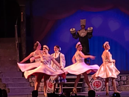 A scene from West Senior's production of Beauty and the Beast